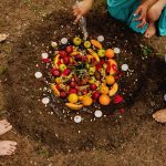 Jahreskreisfeste für Frauen Obst und Gemüse in Erde